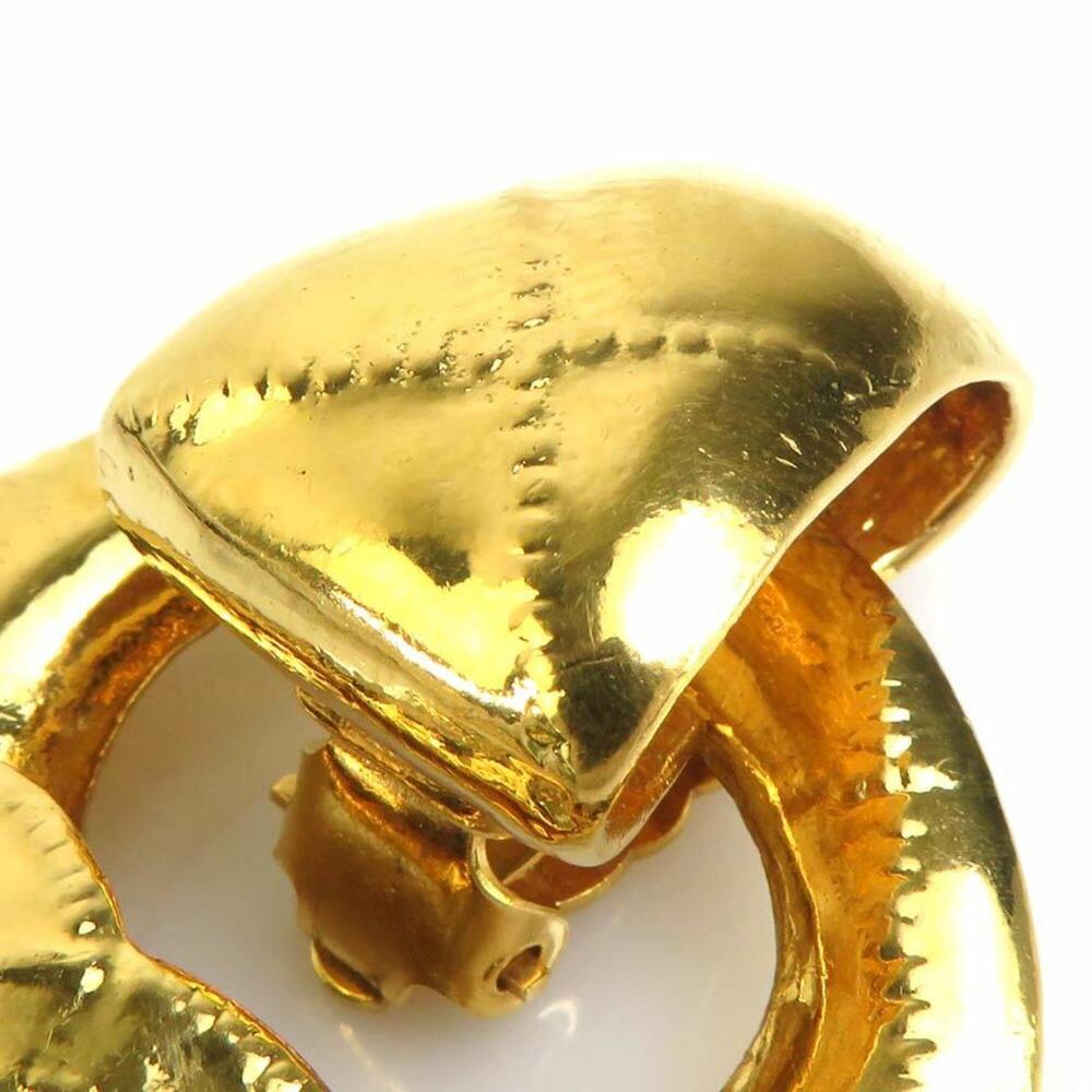 Chanel earrings, metal, gold, women's, h32612g - Picture 12 of 15